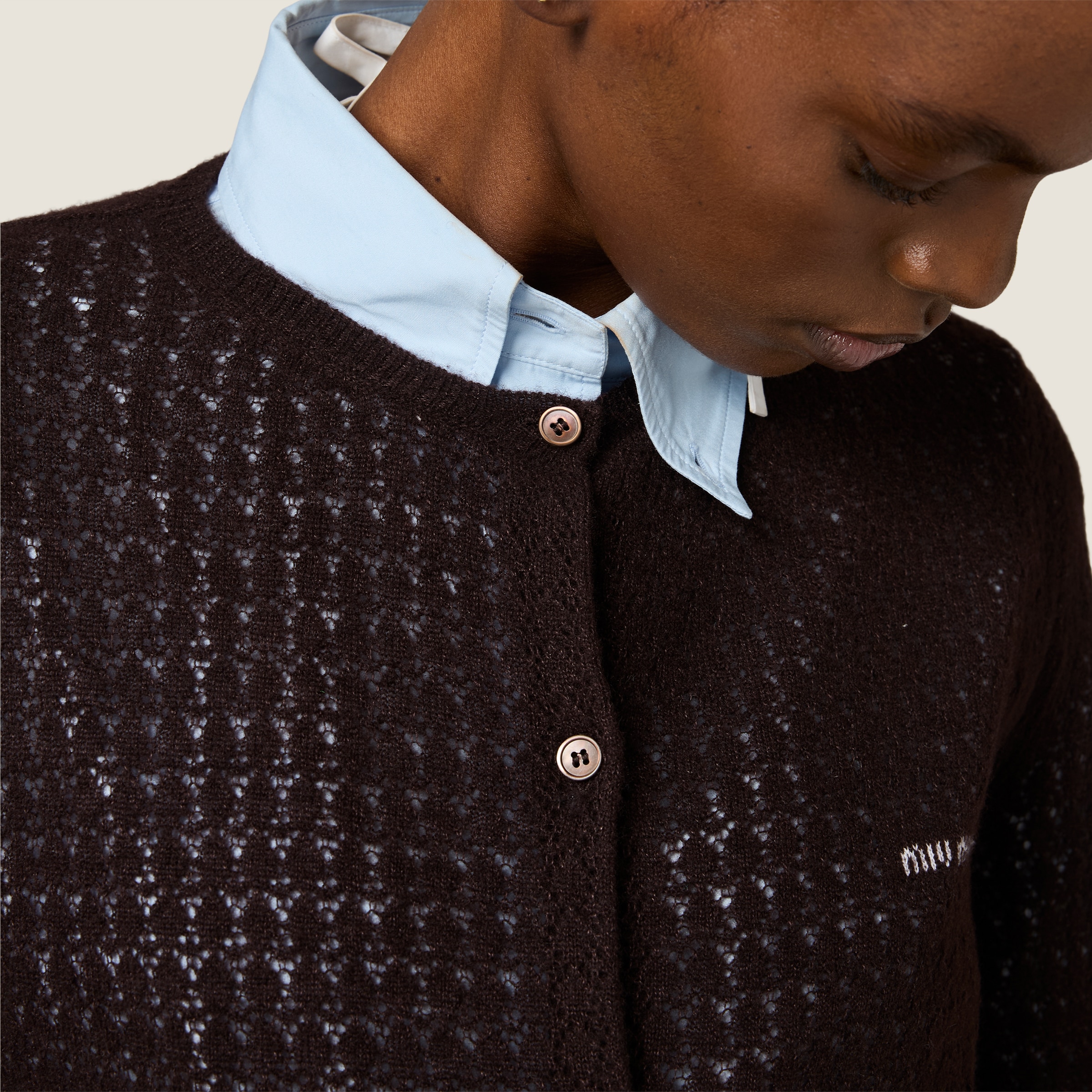 Cashmere and silk cardigan - thumbnail 4
