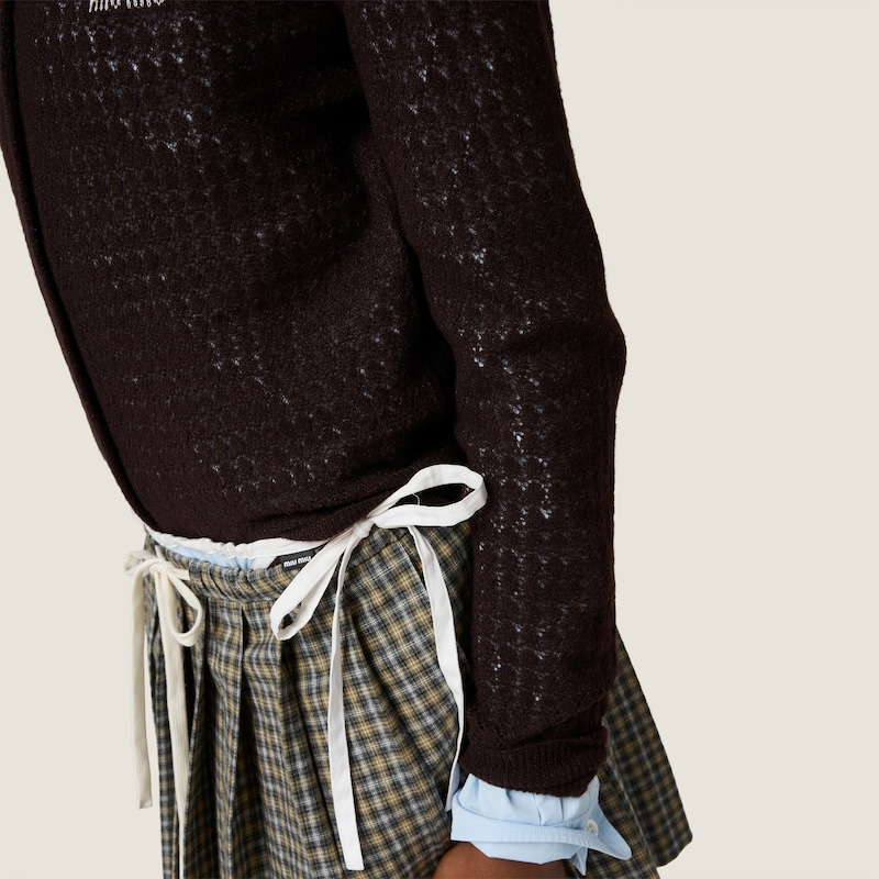 Cashmere and silk cardigan