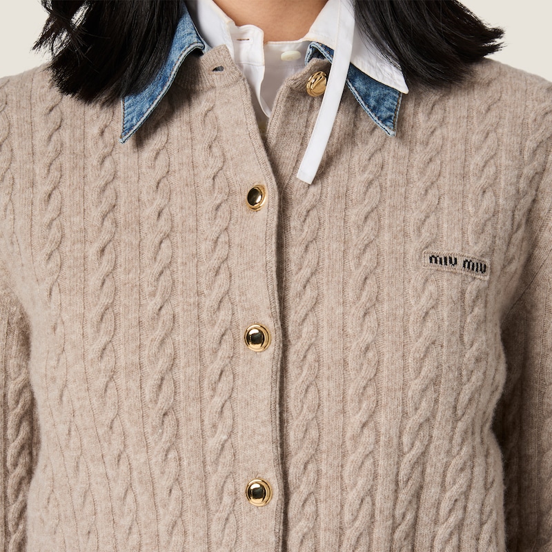Wool and cashmere cardigan