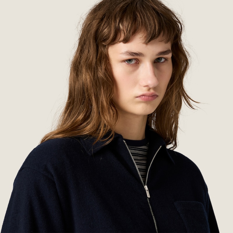 Cashmere zipper sweater