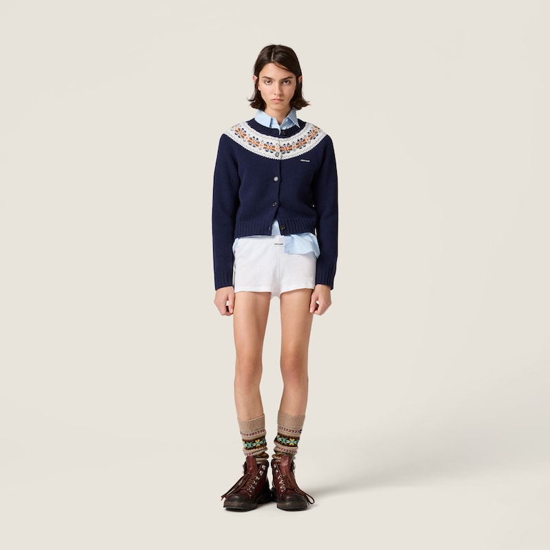 ウール カーディガン