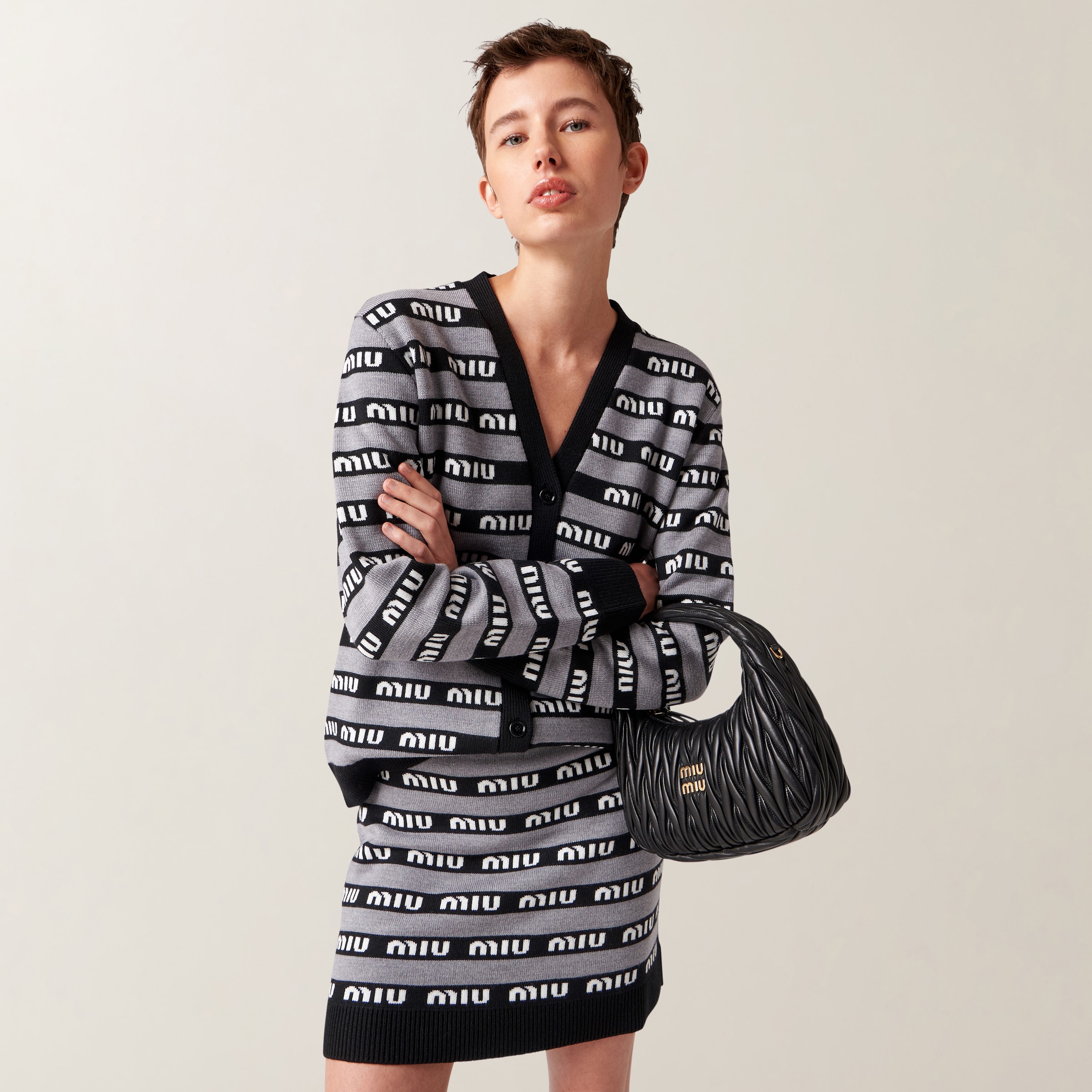 Miu miu wool cardigan shop