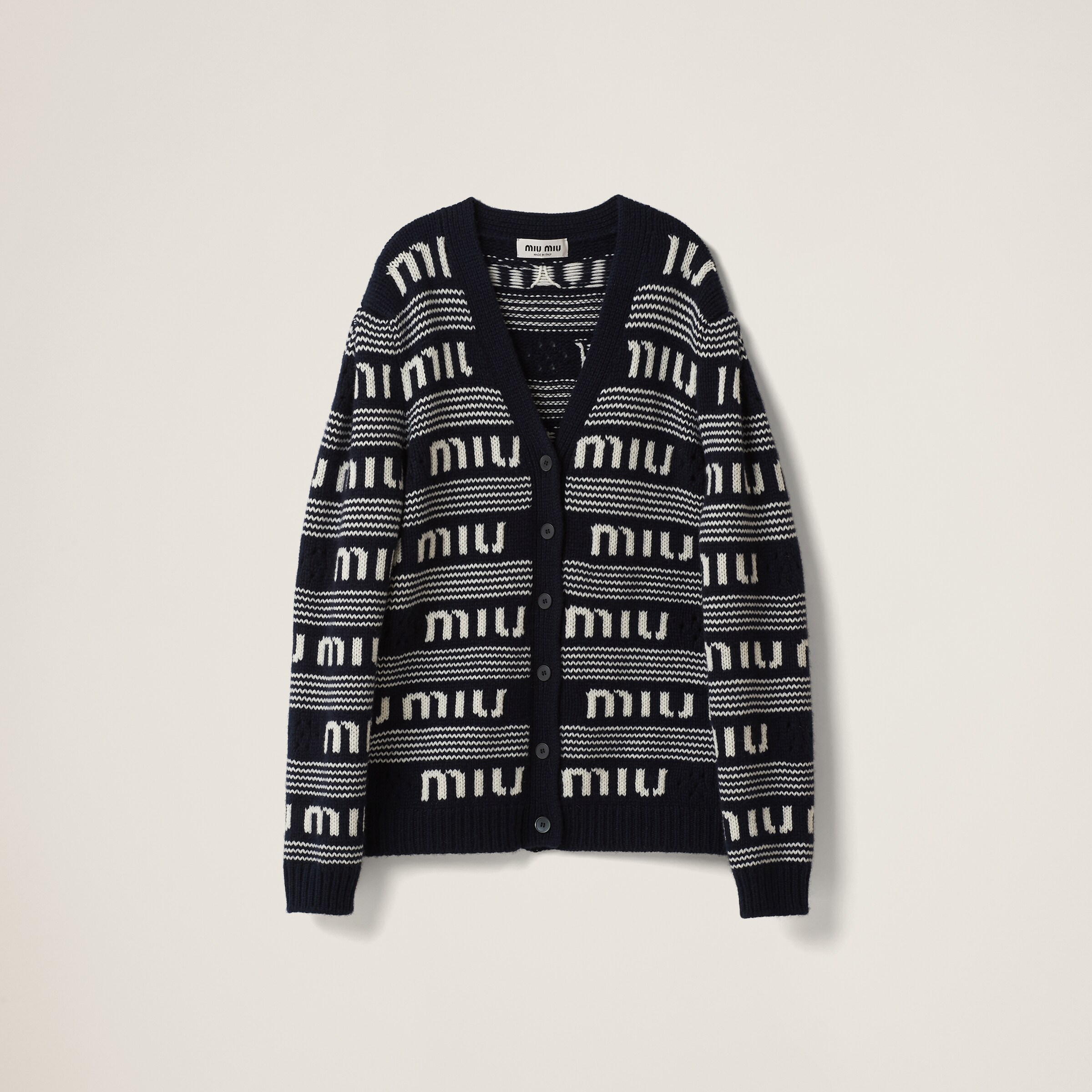 Miu miu top wool cardigan