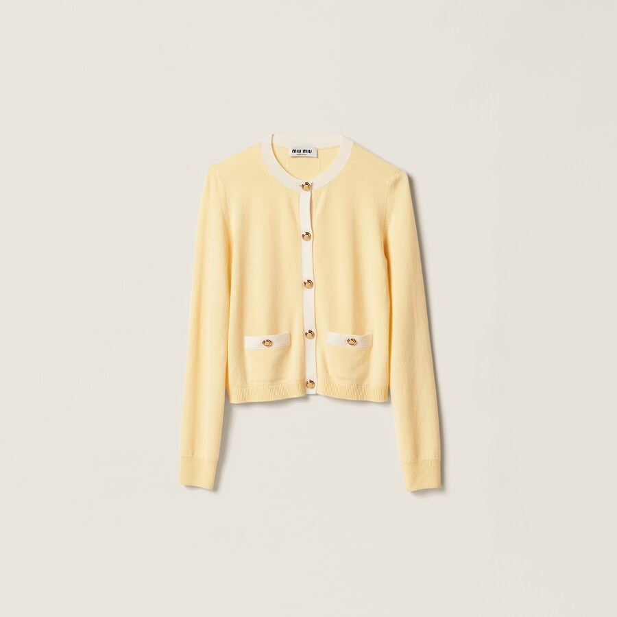 MIUMIU HALF-ZIP KNITTED PULLOVER WITH COLLAR STYLE 485 main image 1