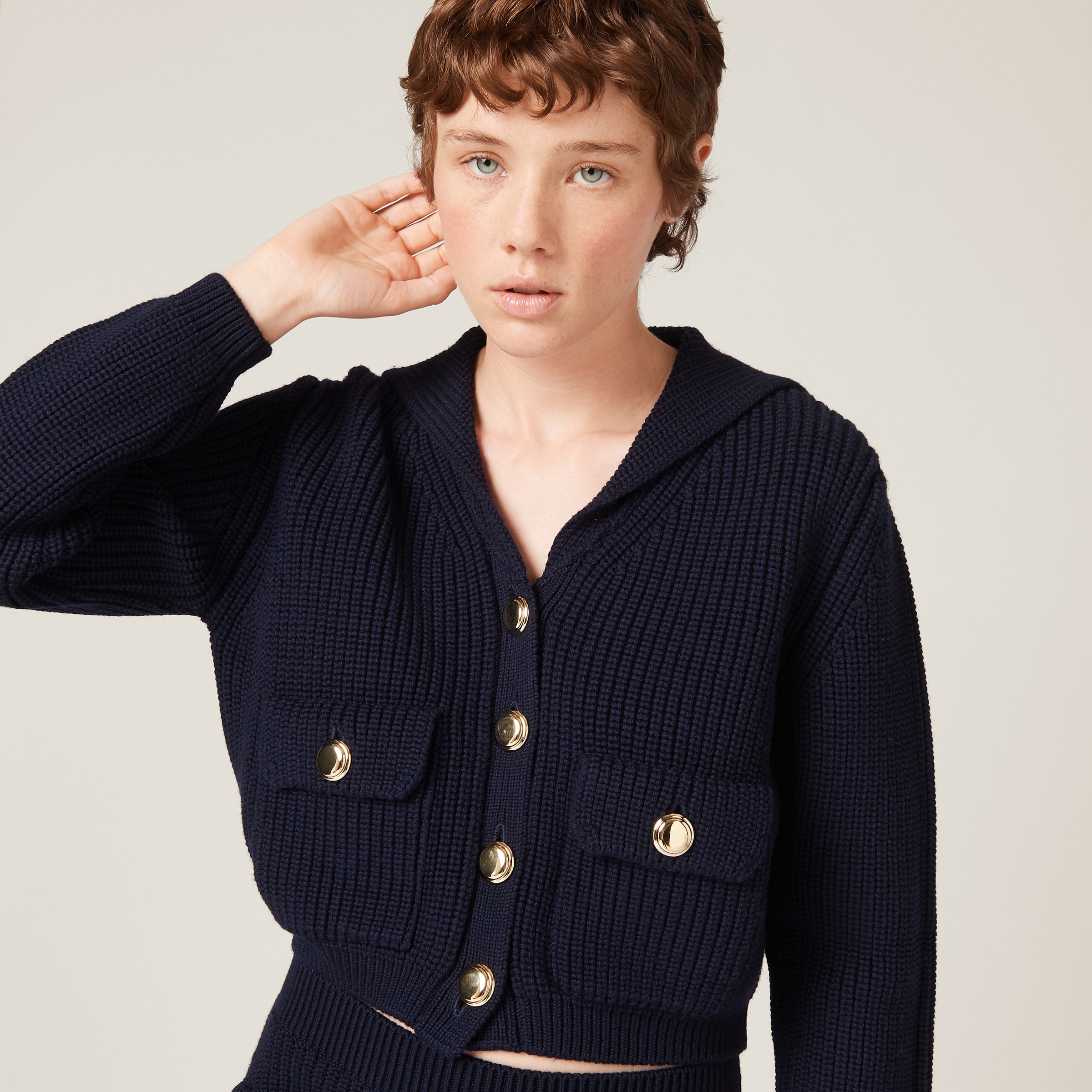 Miu miu top wool cardigan