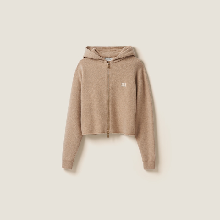 Miu Miu Hooded Jacket | Brown | FARFETCH