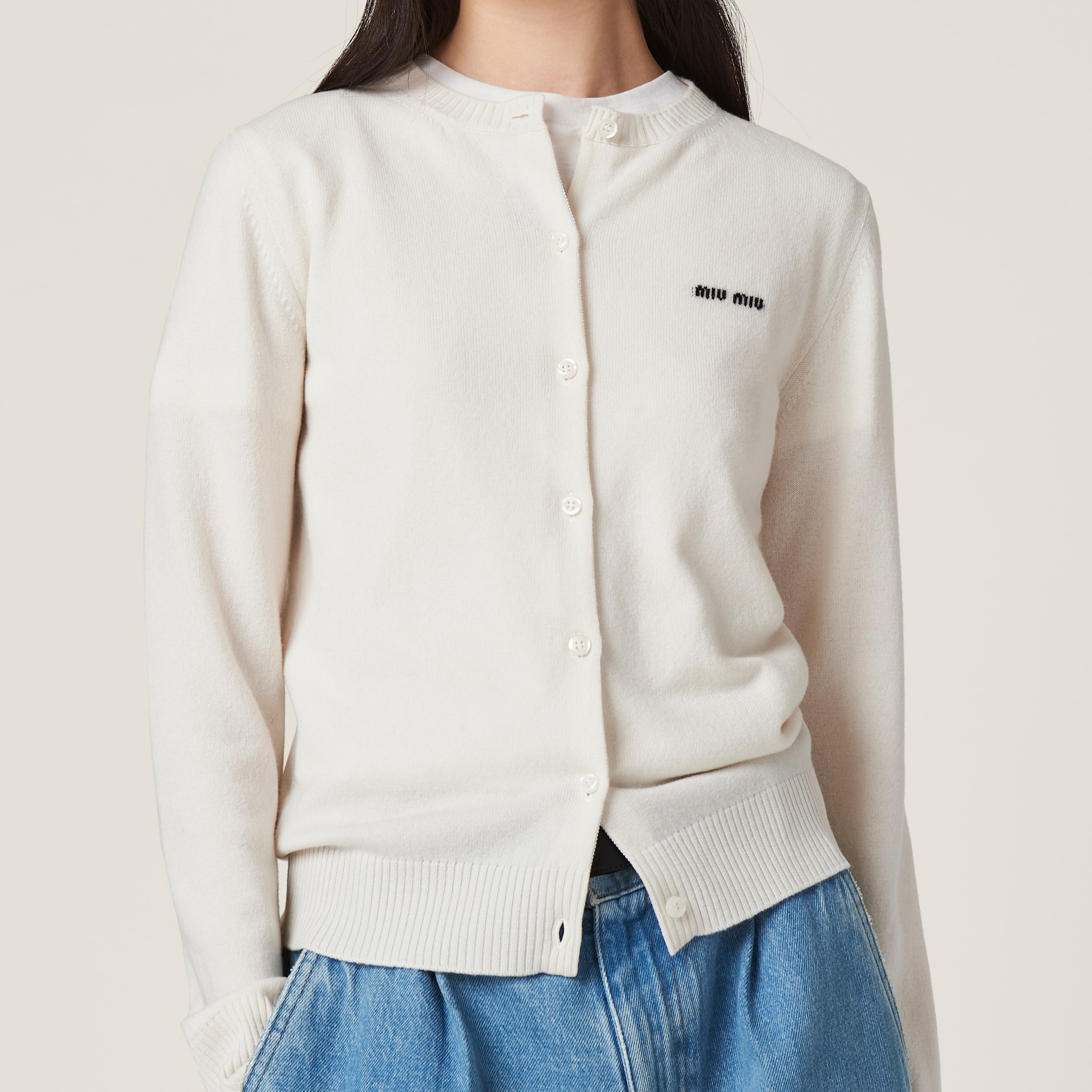 カーディガン MIU MIU - miumiu cardigan. MIU MIU ミュウミュウ カシミア ニット Cardigan カーディガン