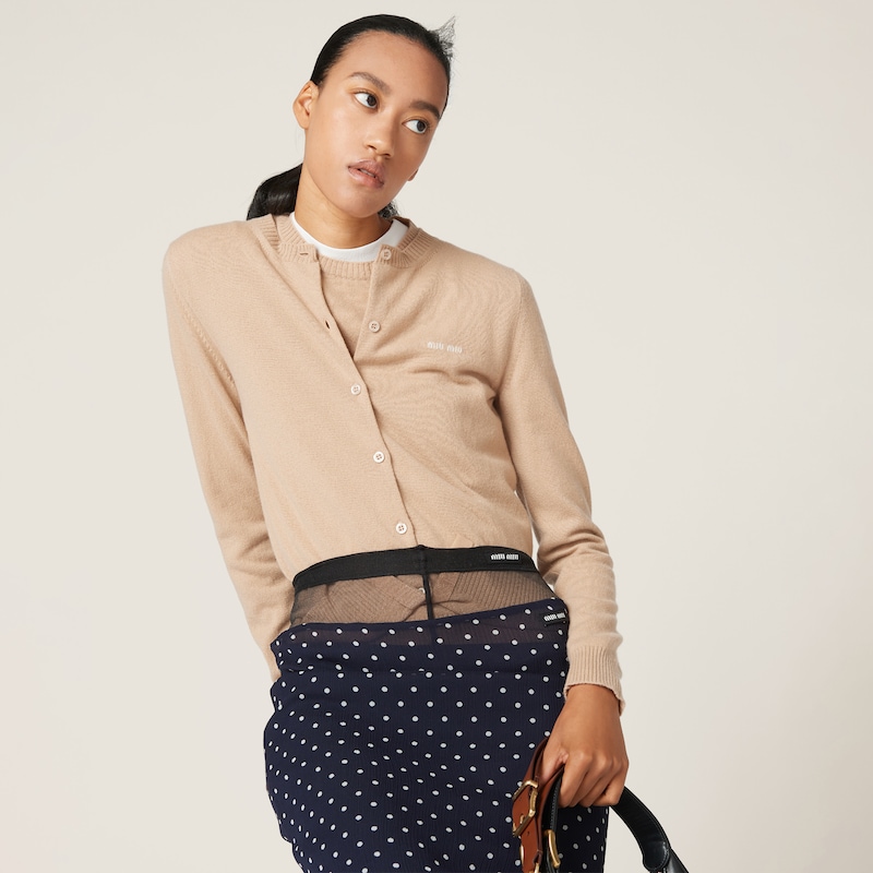 Cashmere knit cardigan