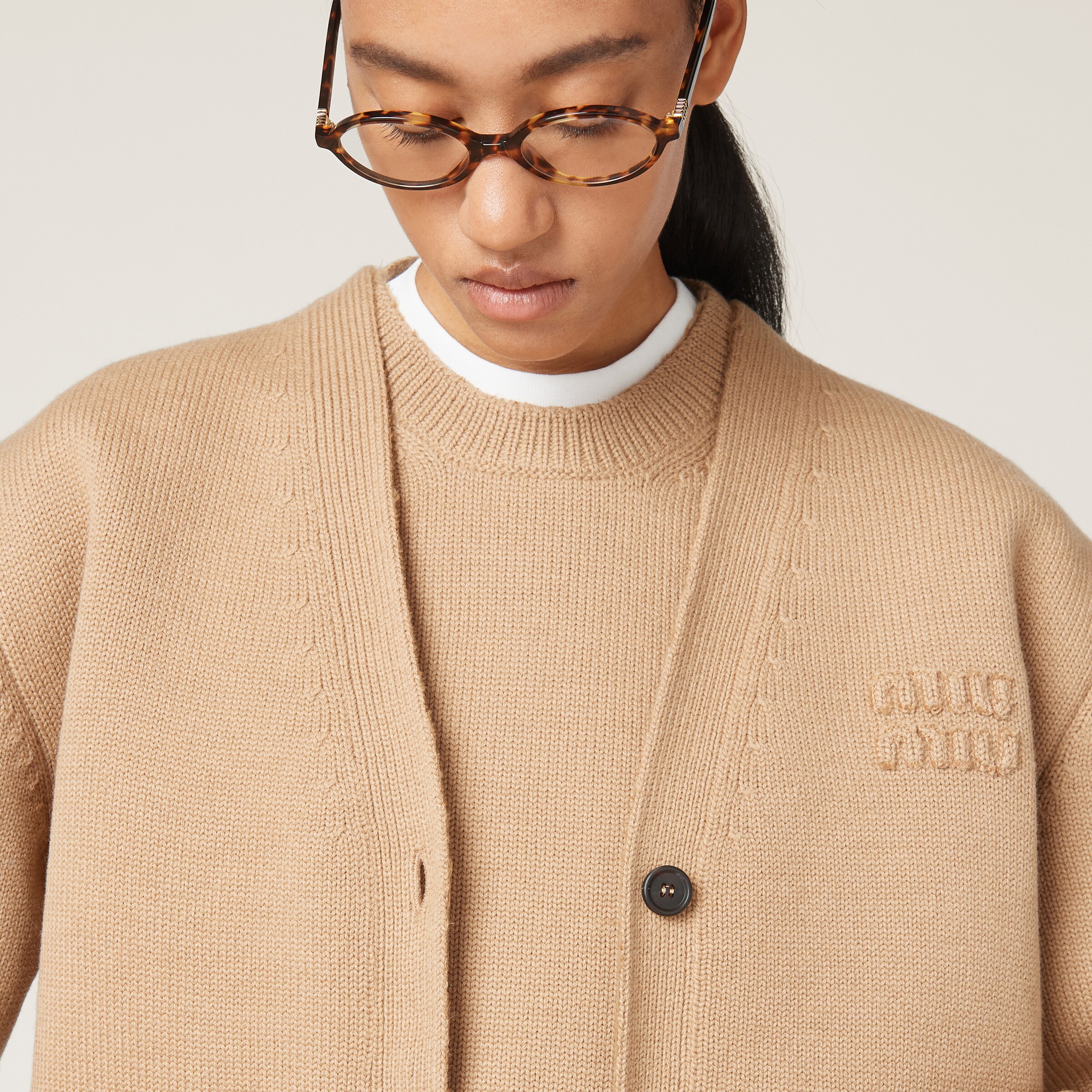 Miu miu wool cardigan shop