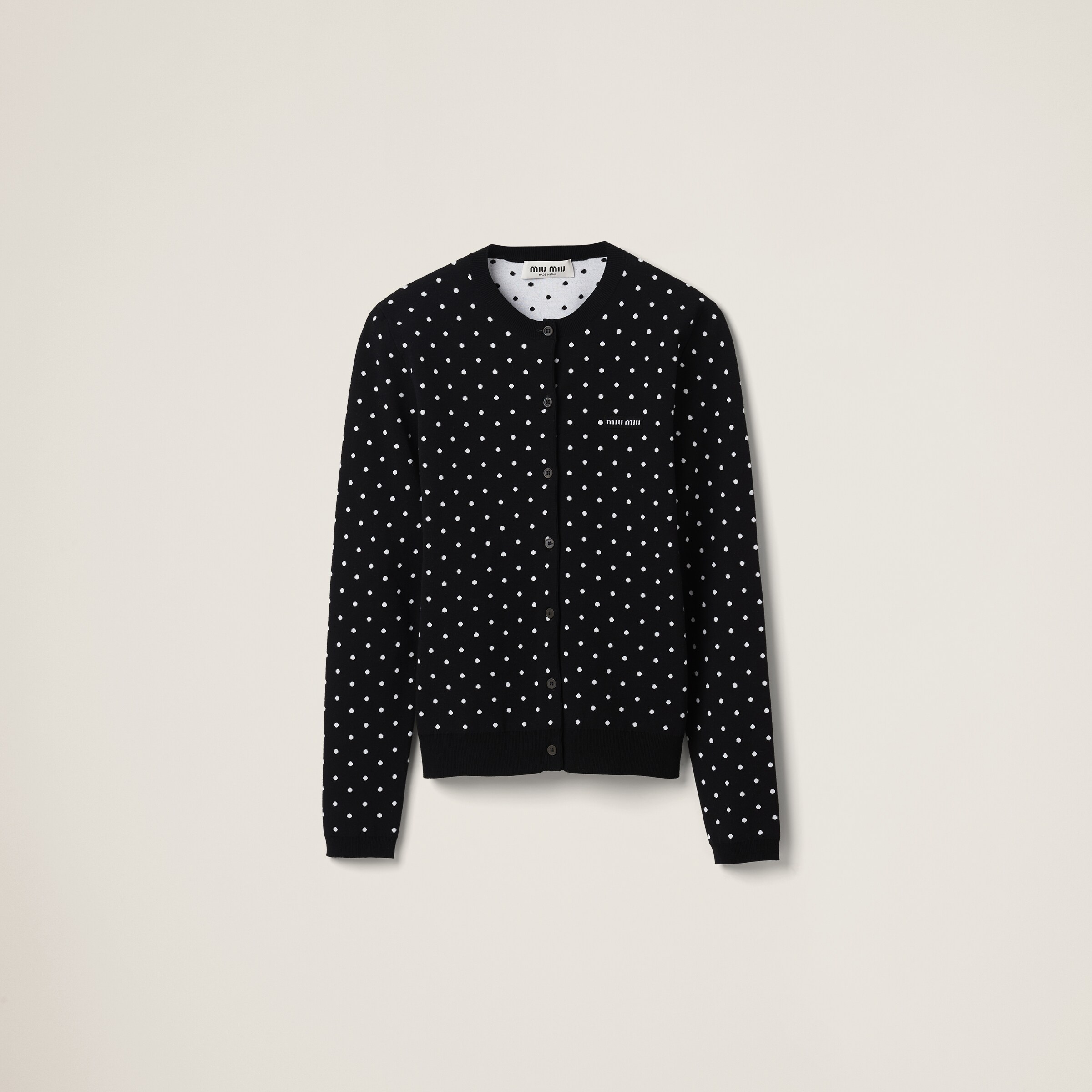 White polka cheap dot cardigan