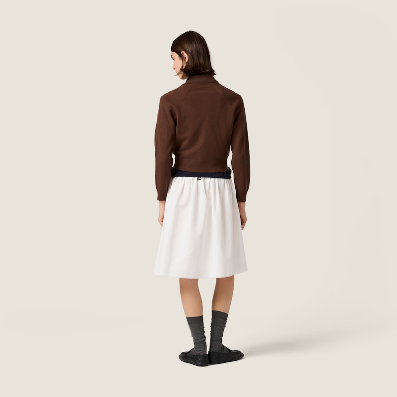 Cashmere zipper cardigan