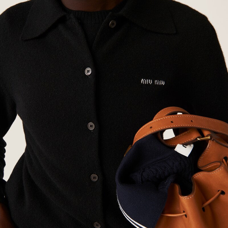 Cashmere knit cardigan