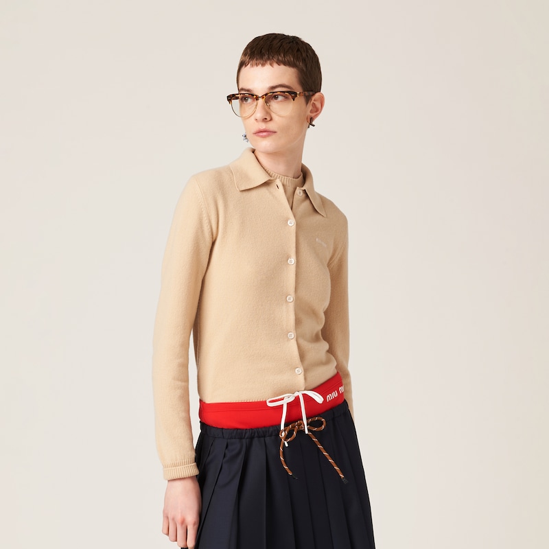 Cashmere knit cardigan