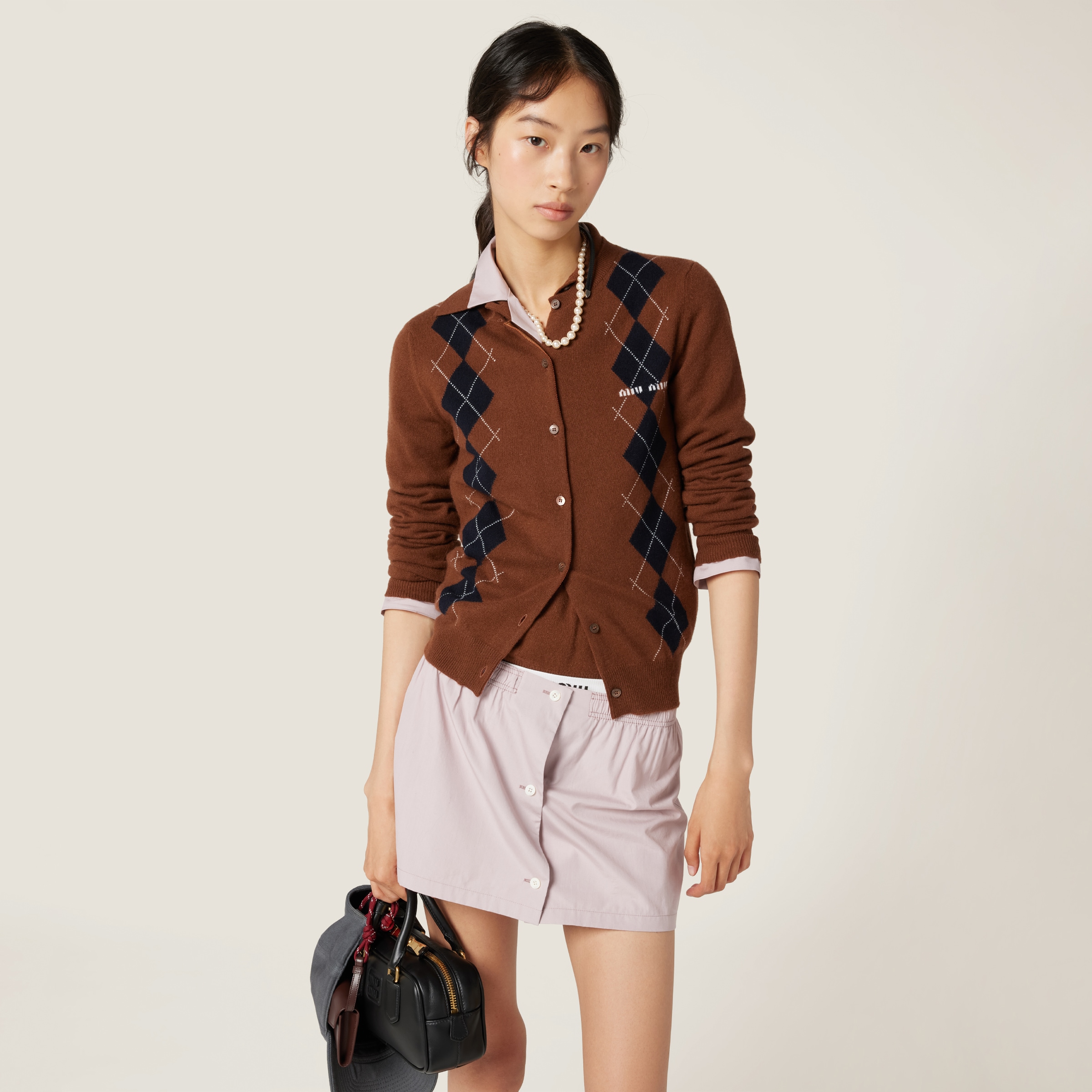 Cashmere knit cardigan - thumbnail 2