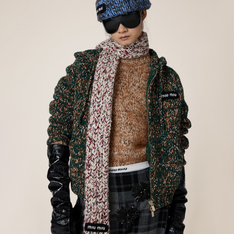 羊毛及羊絨開襟毛衣