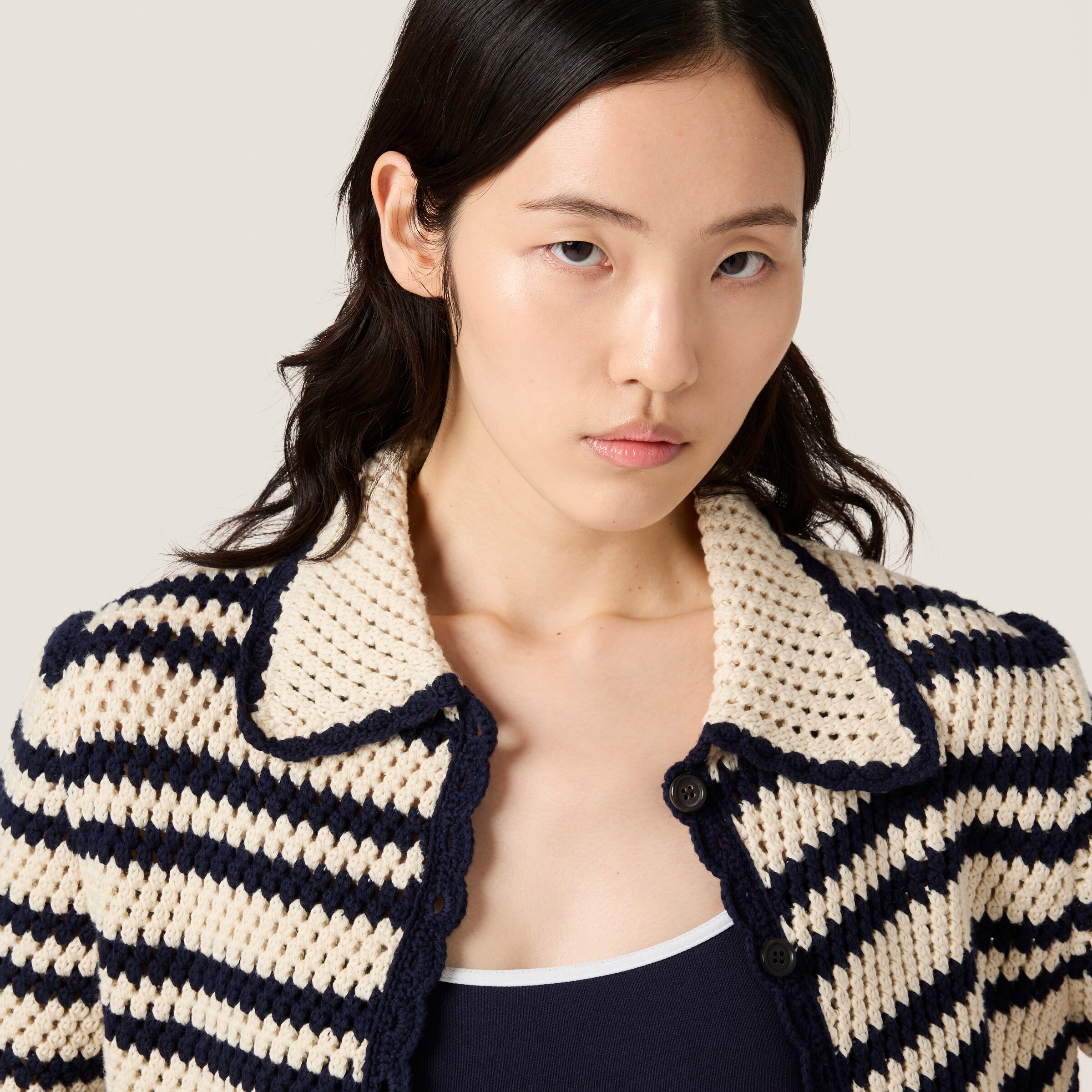 CARDIGAN REGULAR FIT MÉLANGE COTON - Bleu clair | France CARDIGAN REGULAR FIT MÉLANGE COTON - Bleu clair | France