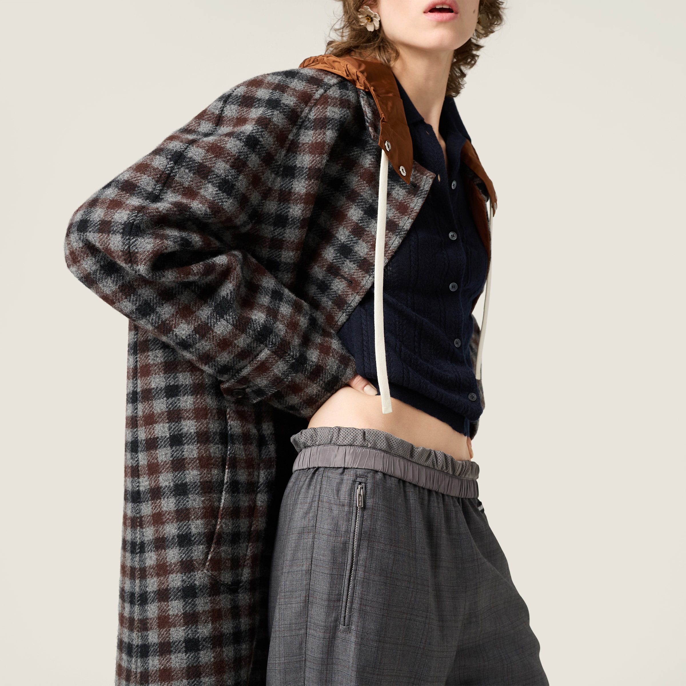 Navy Buttoned Cashmere Cardigan | Miu Miu - United States