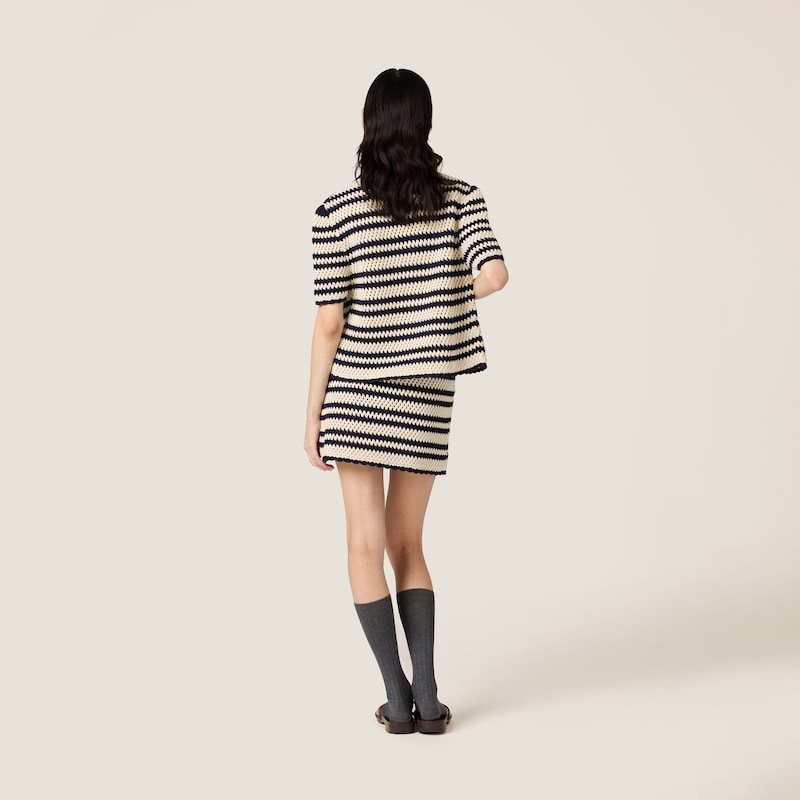 棉质迷你半身裙