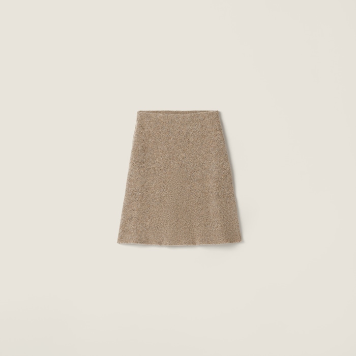 新品◇ 定価 7.5万◼️MIU MIU SKIRT Miu Miu Mini Skirt in Astrale | FWRD