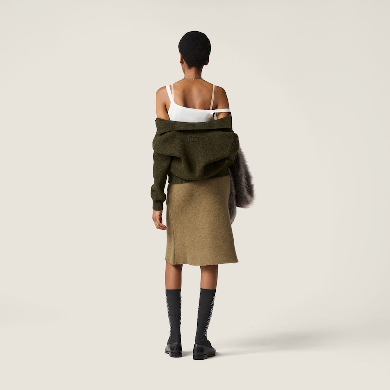 Jupe en tricot de laine