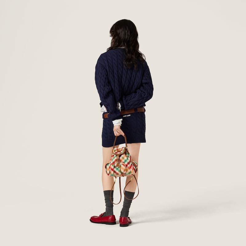 羊毛迷你半身裙