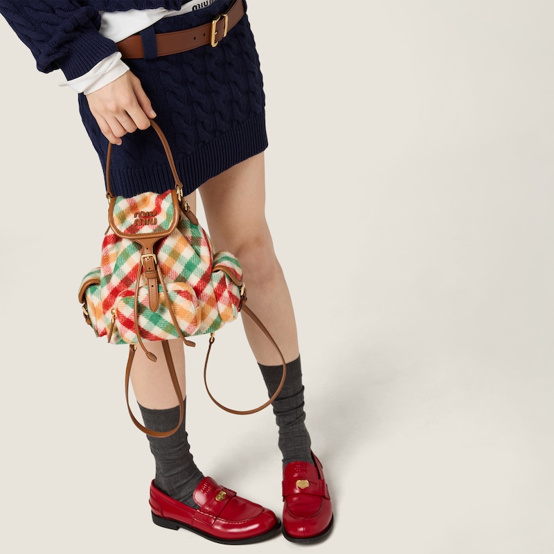 羊毛迷你半身裙