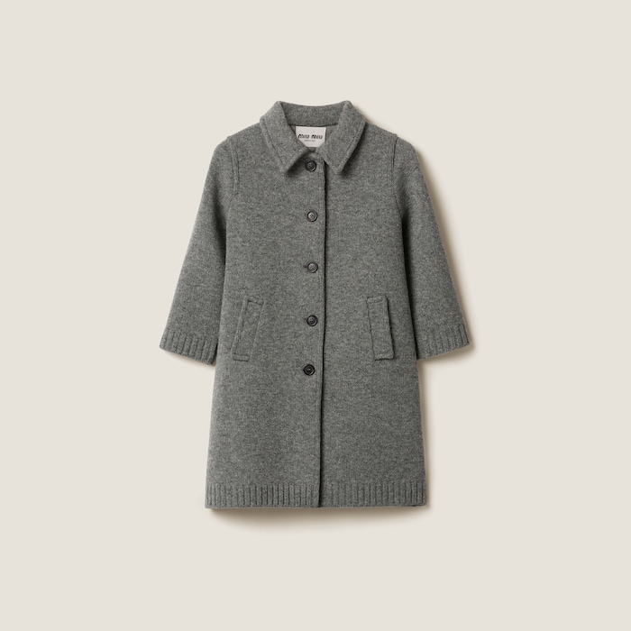 関税負担なし☆MIU MIU シングルブレスト キッドモヘヤ コート MIU MIU - ミュウミュウ 24AW MS2017 S000 15ML シングル