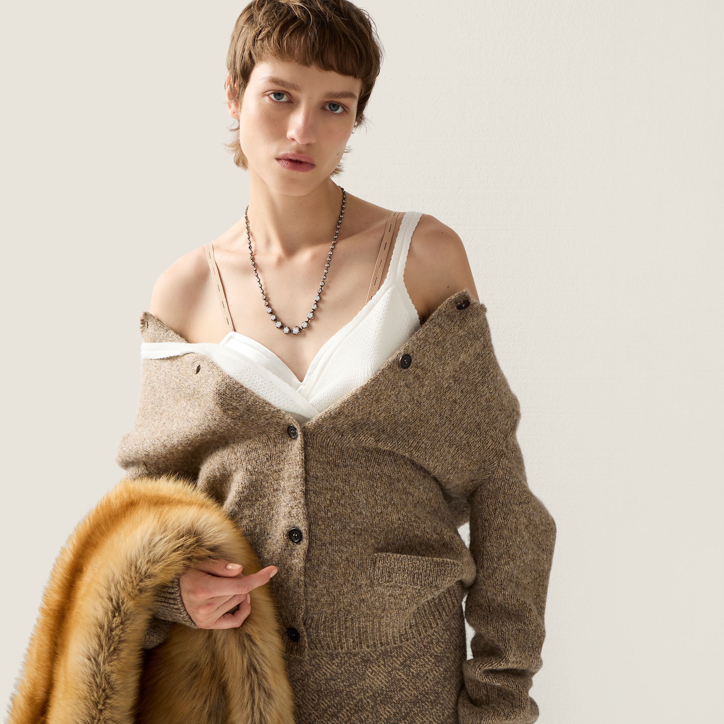 Cord Wool Cardigan | Miu Miu - United States
