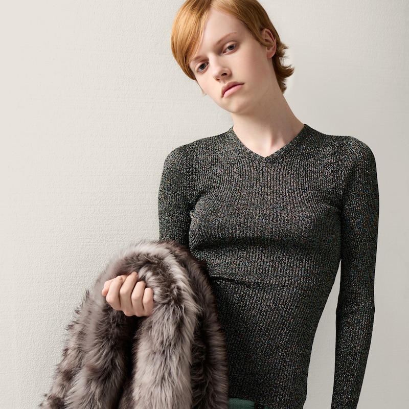 ルレックス Vネック スウェットシャツ