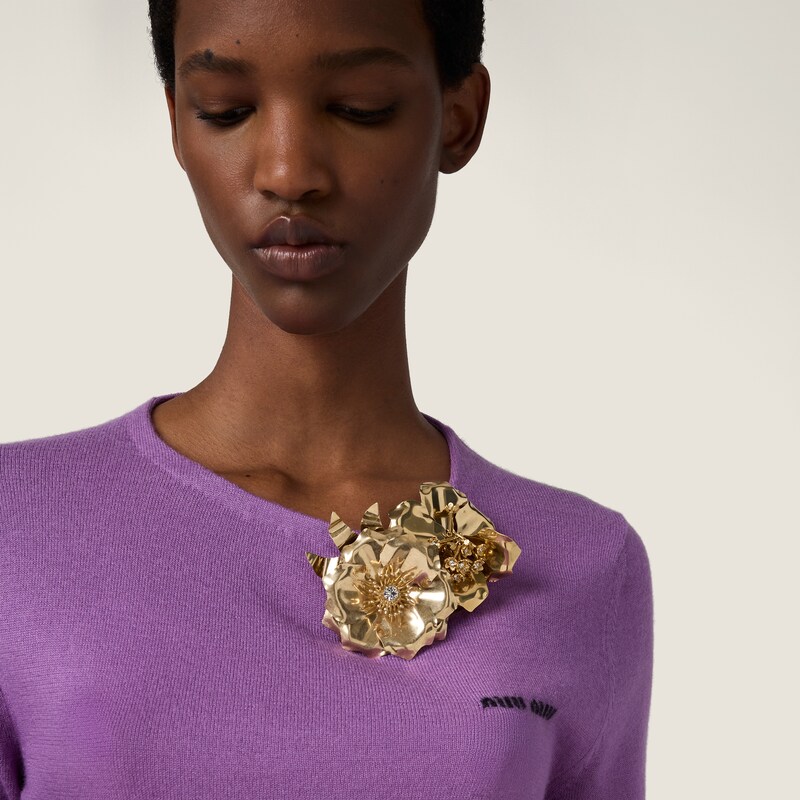 カシミアxシルク クルーネック セーター