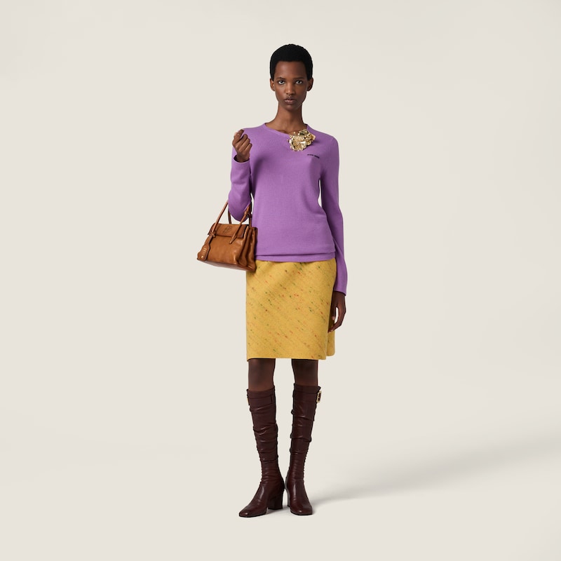 カシミアxシルク クルーネック セーター