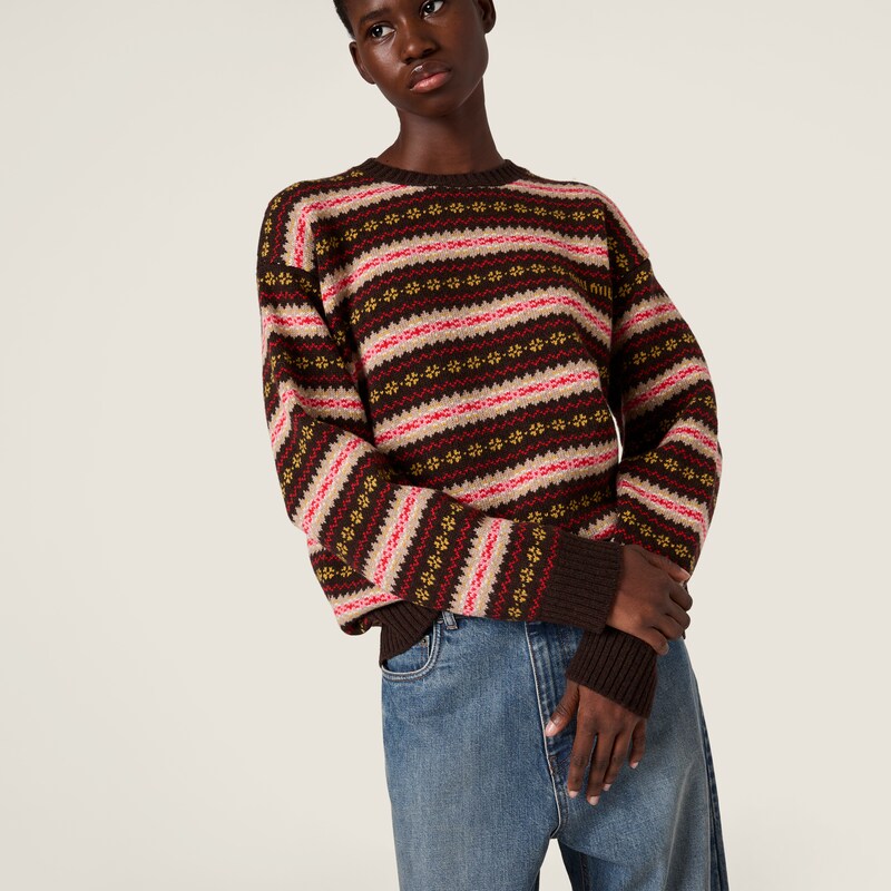 Wool crew-neck sweater