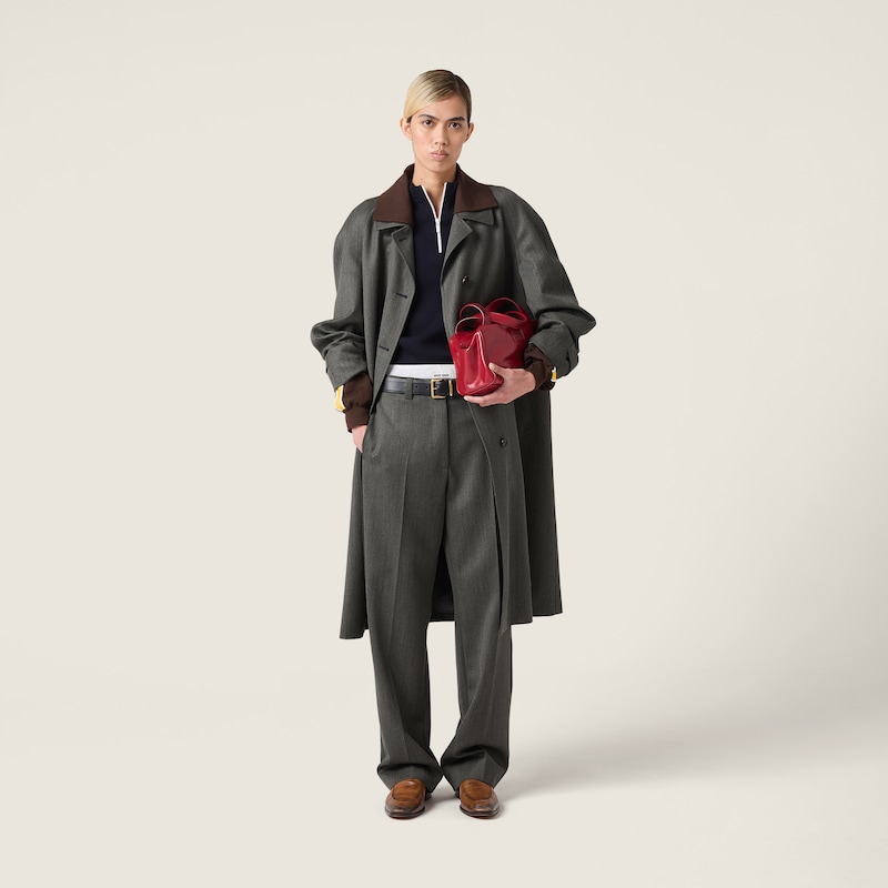 Wool half-zipper sweater