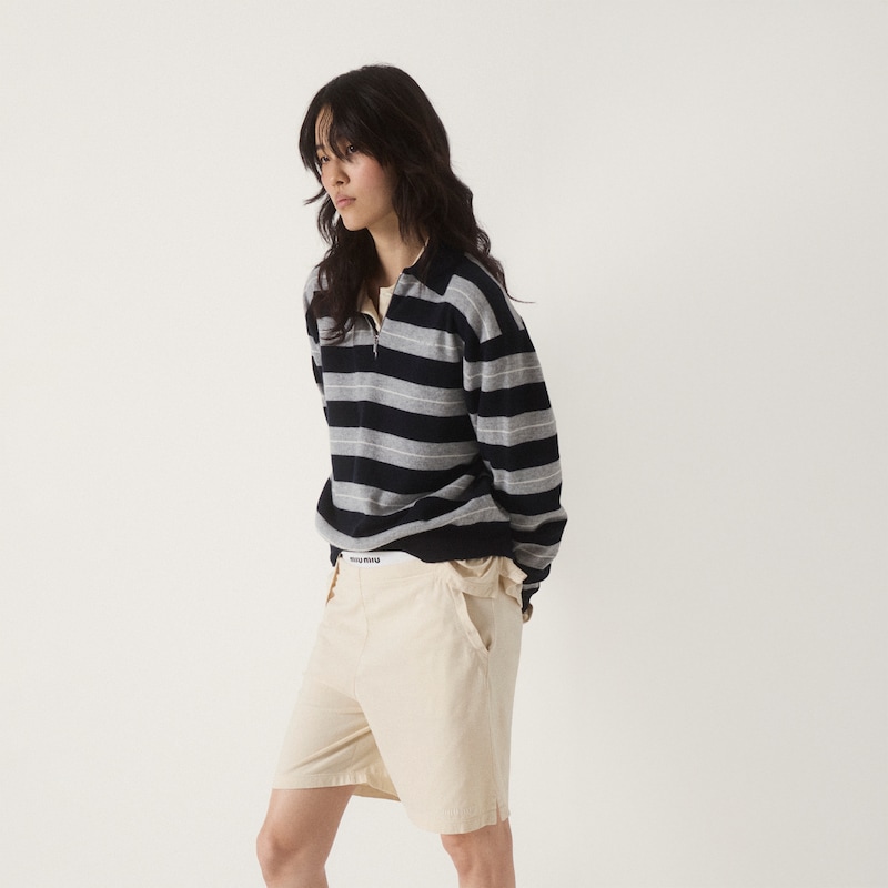 Cashmere polo shirt
