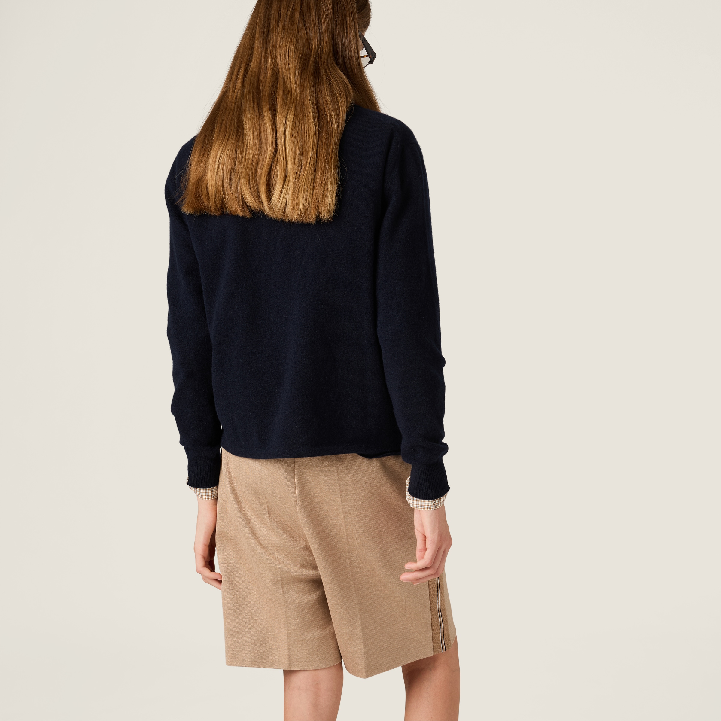 Miu Miu Cashmere Polo Shirt In Black