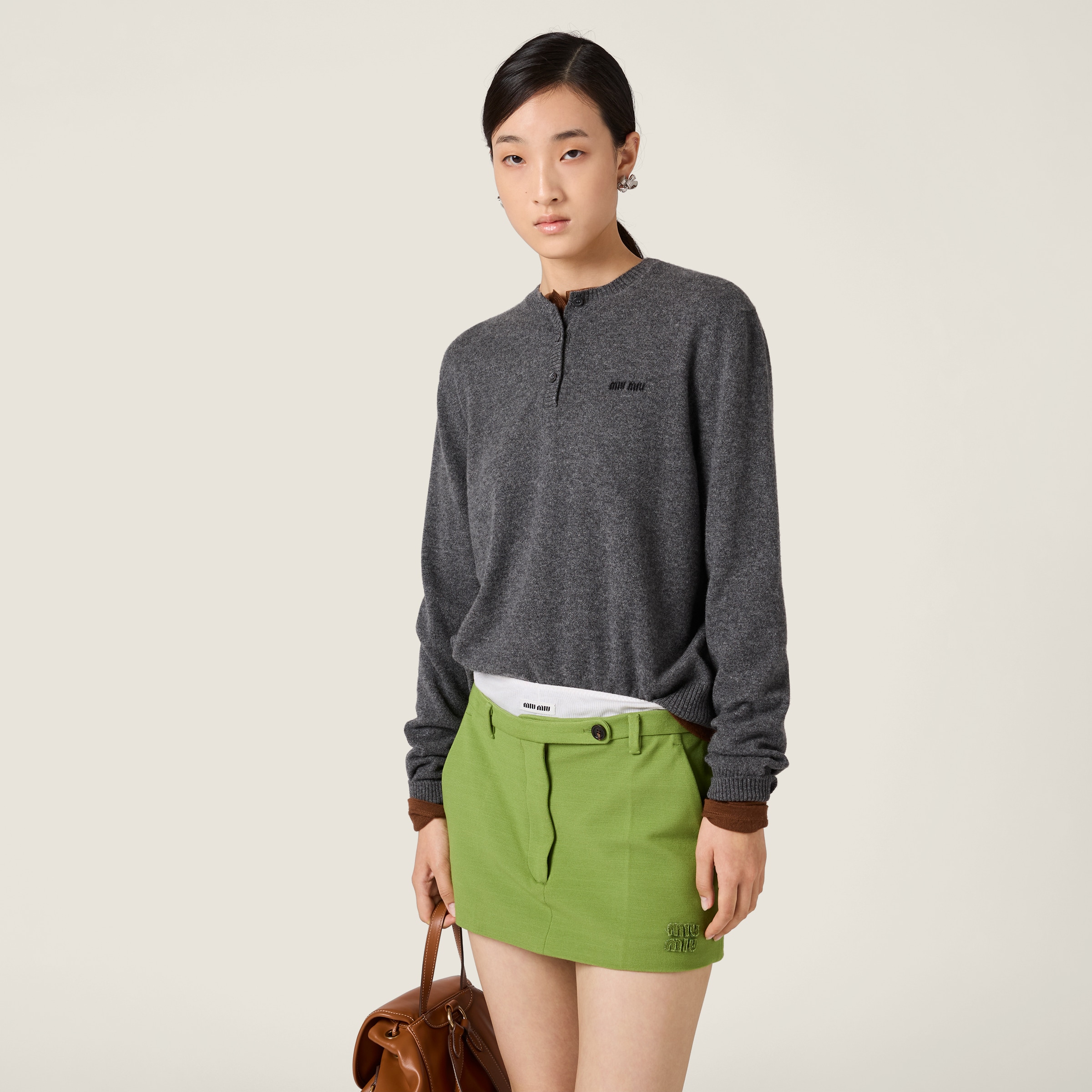 Miu Miu Cashmere Sweater In Multi