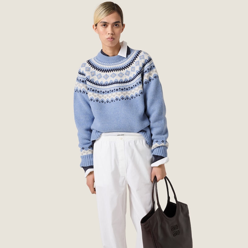 Wool crew-neck sweater