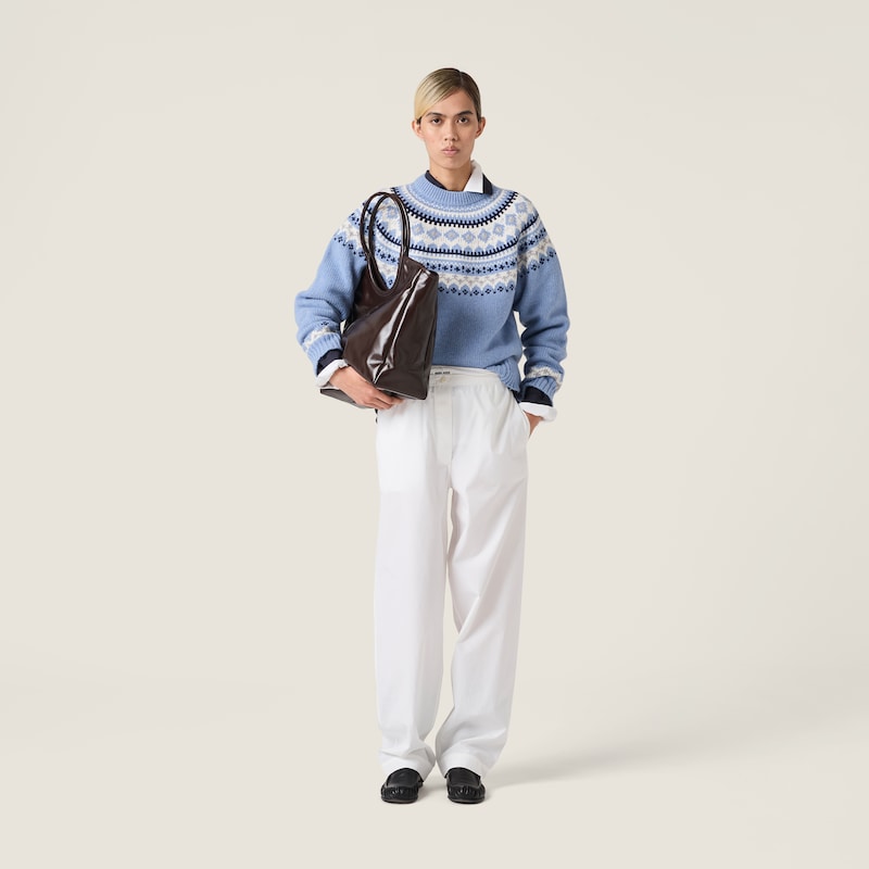 Wool crew-neck sweater