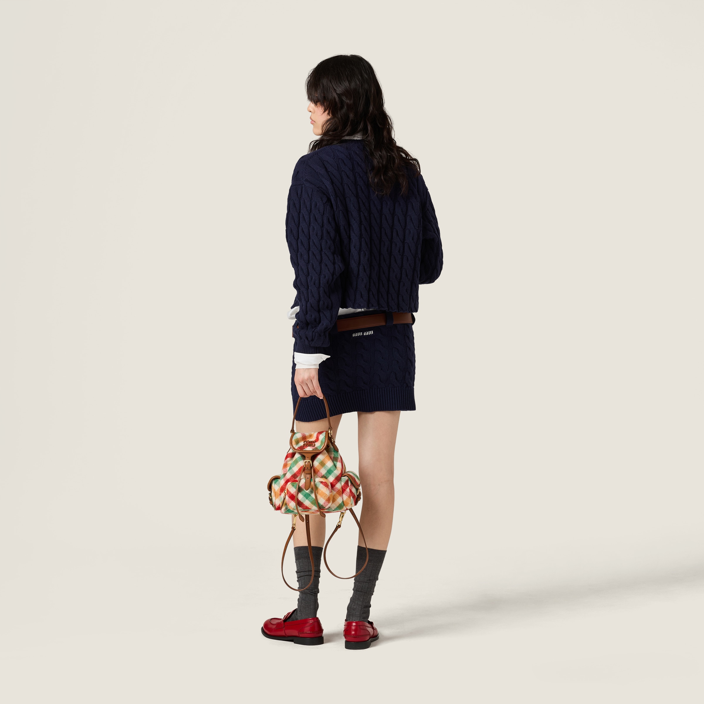 Miu Miu Wool Sweater In Blue