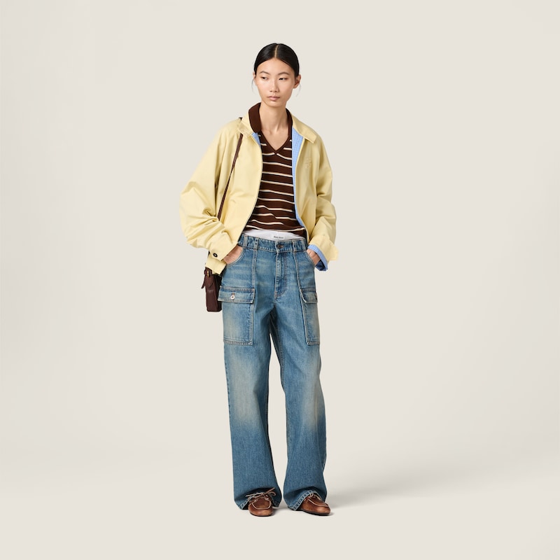 Cotton knit polo shirt