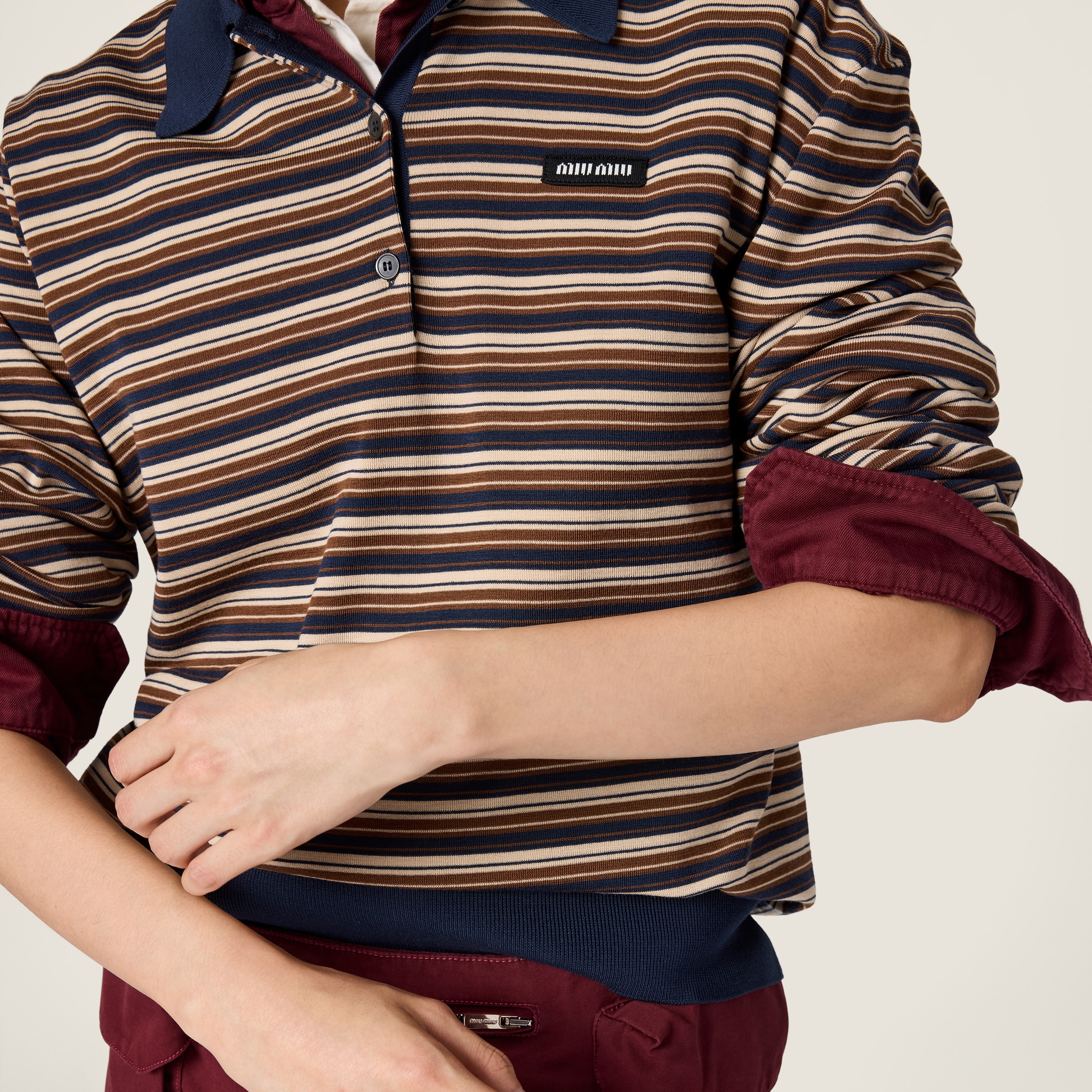 Wool polo shirt - thumbnail 4
