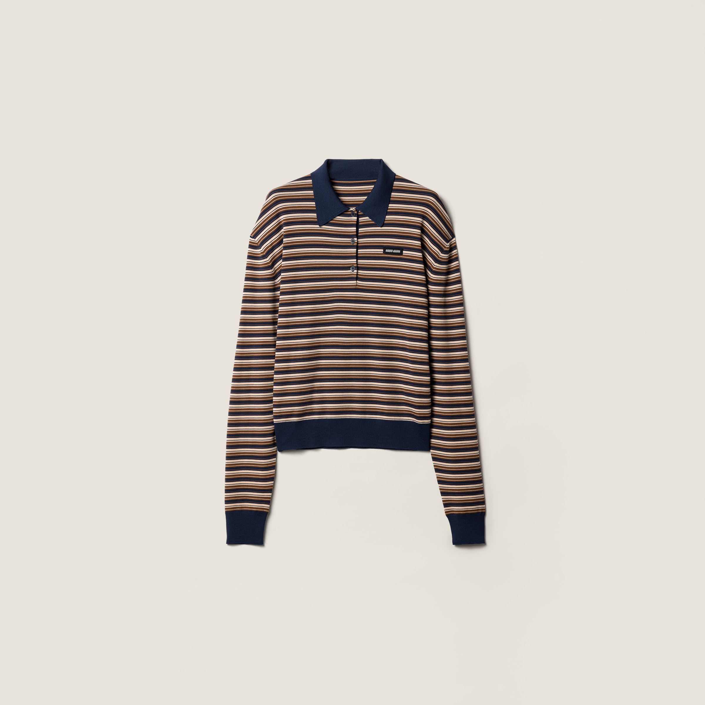 Wool polo shirt