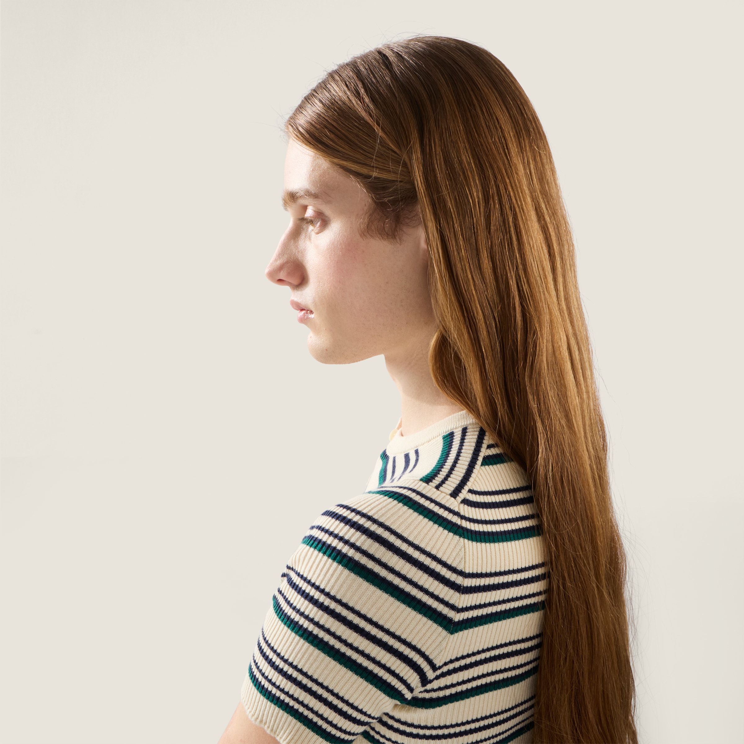 Cotton knit Henley shirt - thumbnail 4