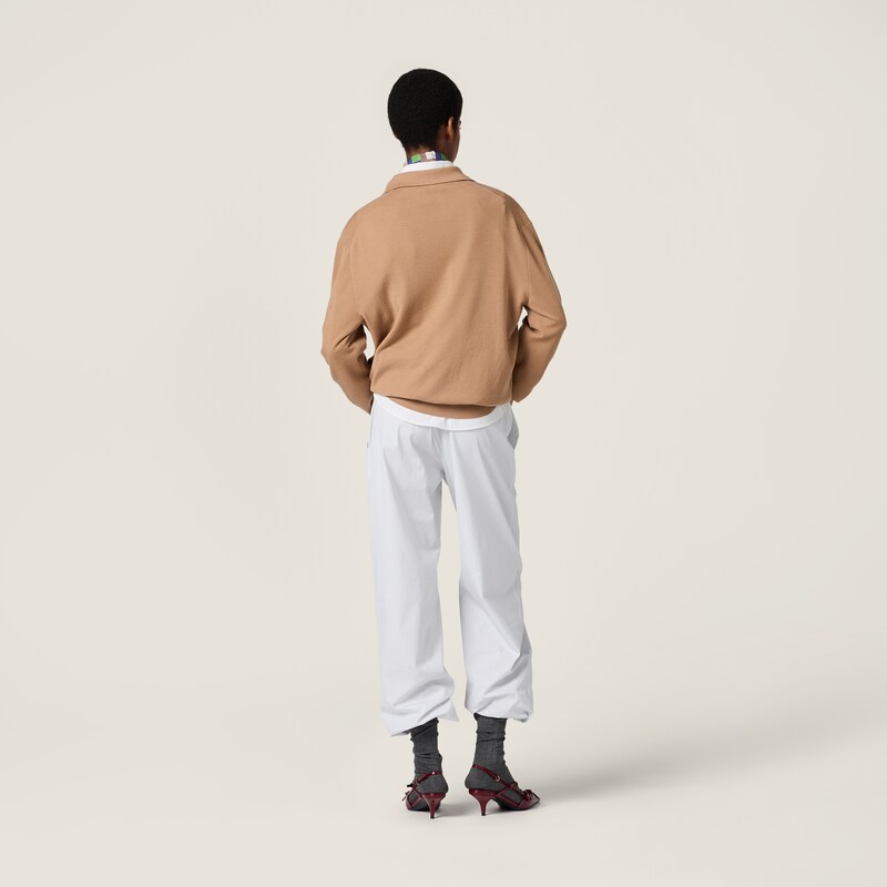 Cashmere polo sweater