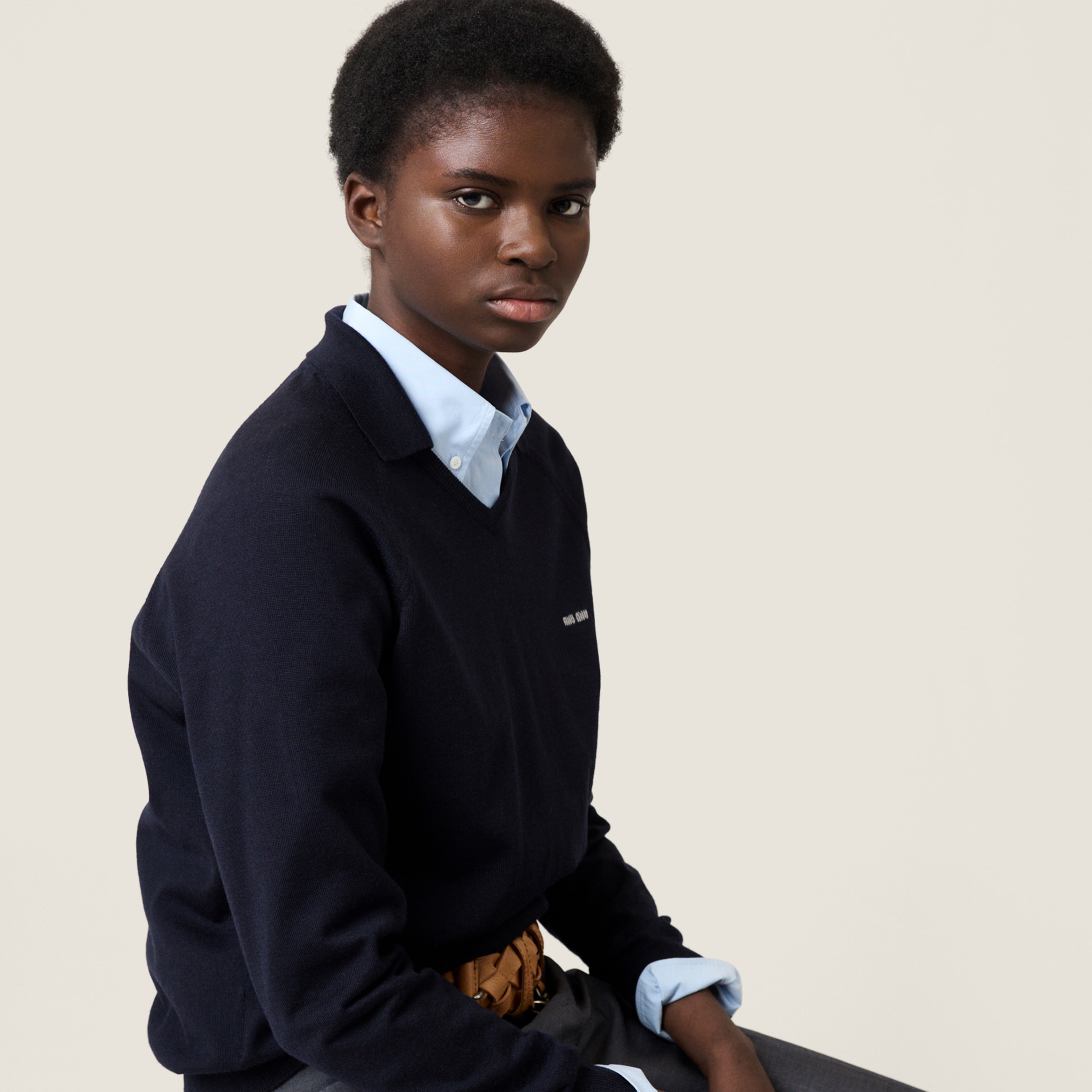 Wool polo sweater - thumbnail 6