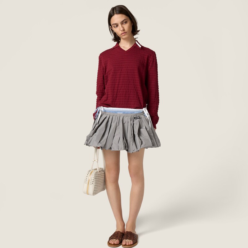 V-neck cotton sweater