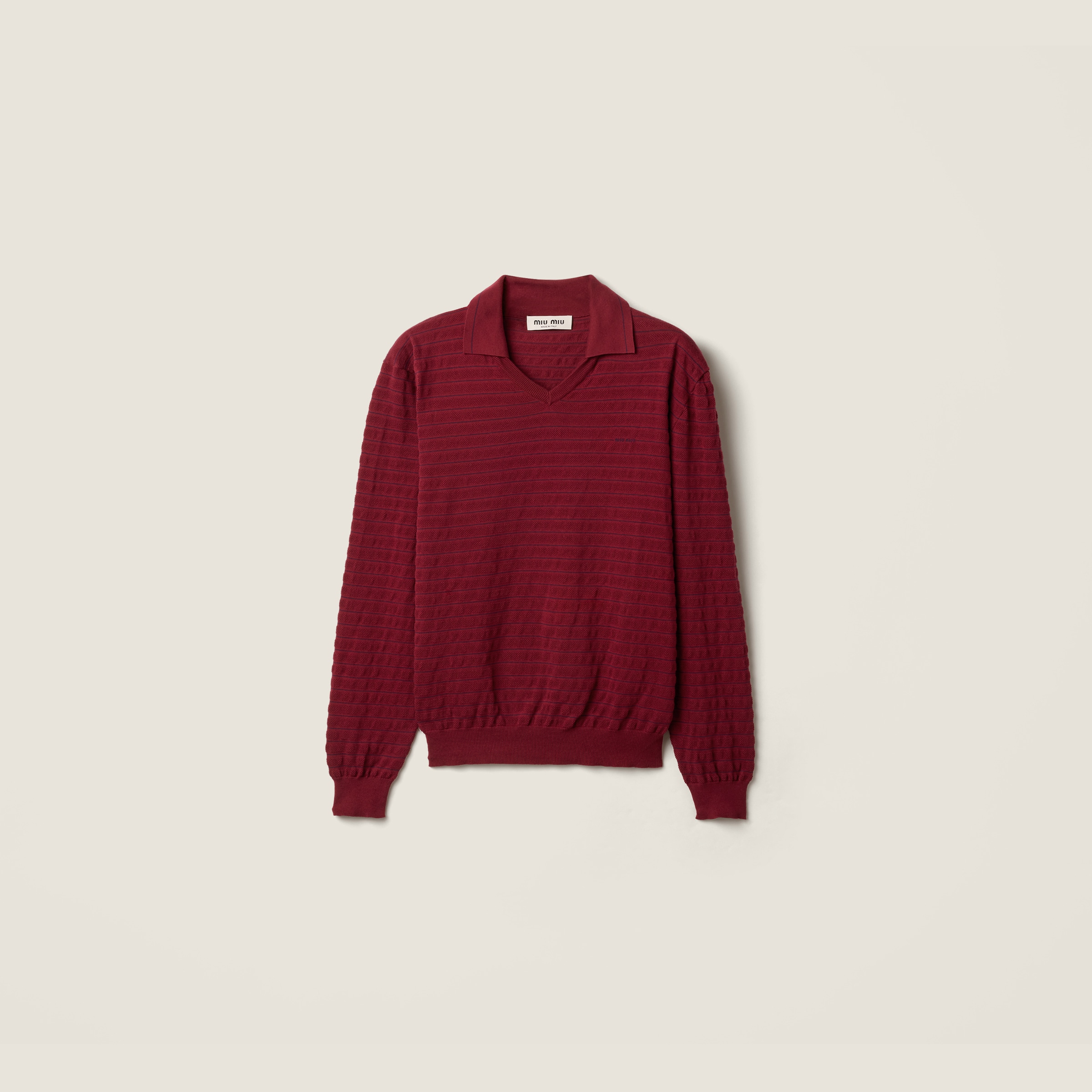 V-neck cotton sweater from Miu Miu - $2,100