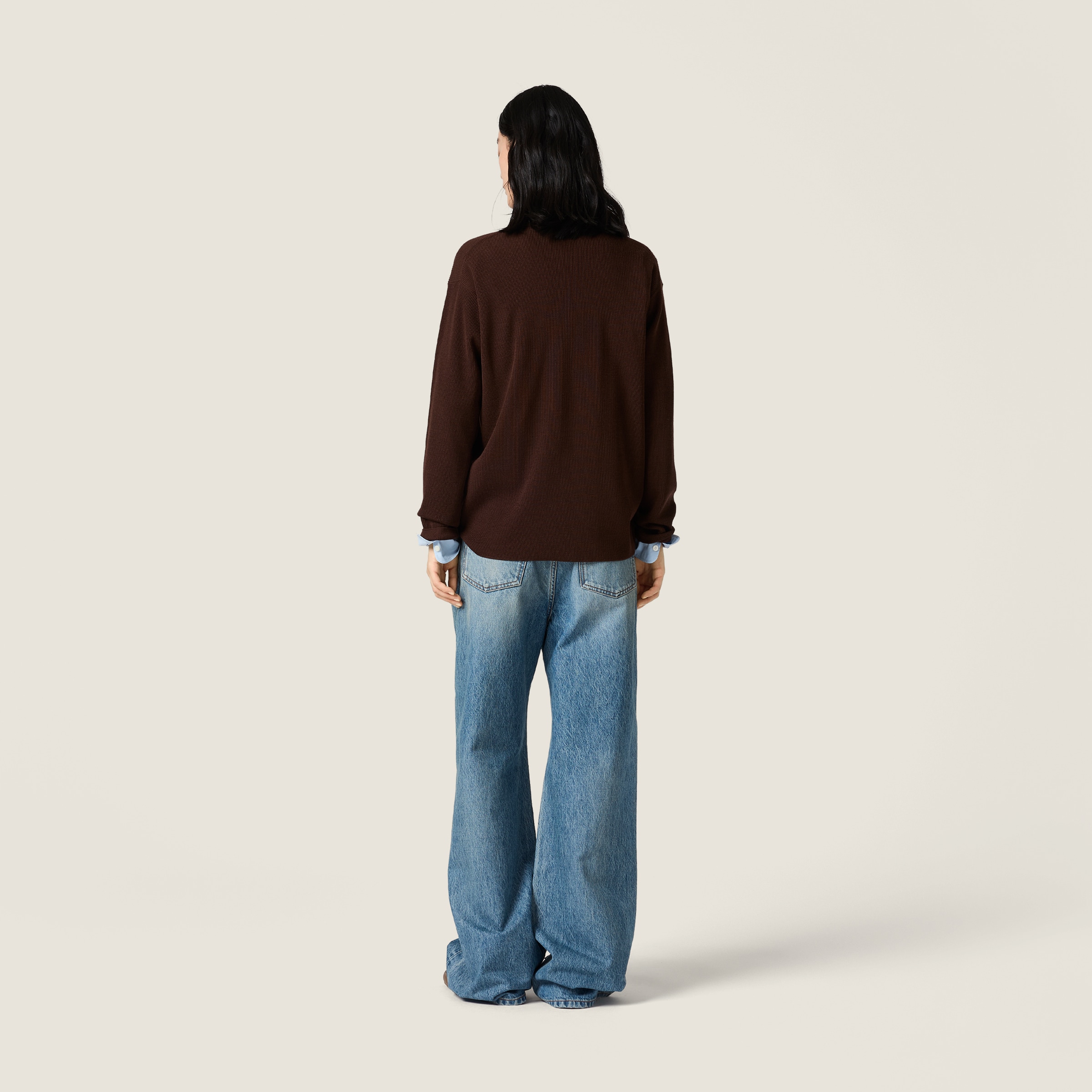 Wool polo sweater - thumbnail 3