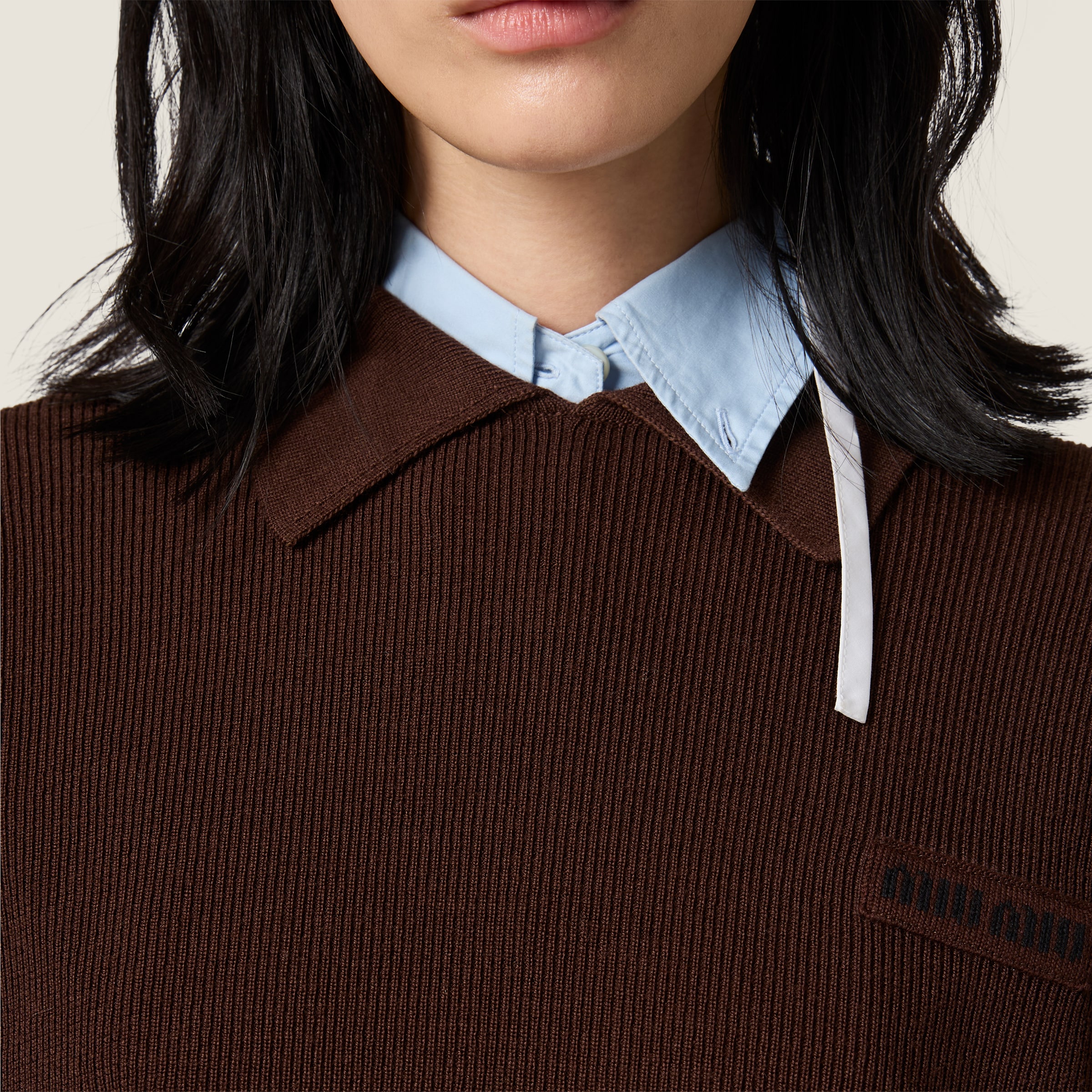 Wool polo sweater - thumbnail 4