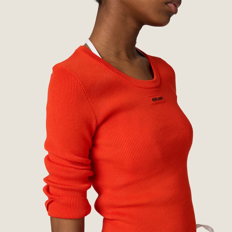 Cotton crew-neck sweater